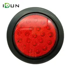 FLAMINGOS - 4" Diametro Farol de 21 LED Multivoltaje Rojo