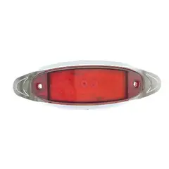 FLAMINGOS - Farol de señal 17x5,5x2,4CM 13 LED Multivoltaje Rojo