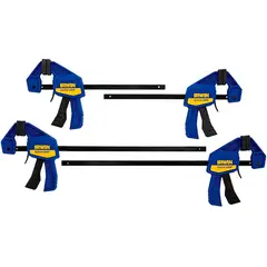 IRWIN - Set 4 prensas liberación rápida 6" y 12"