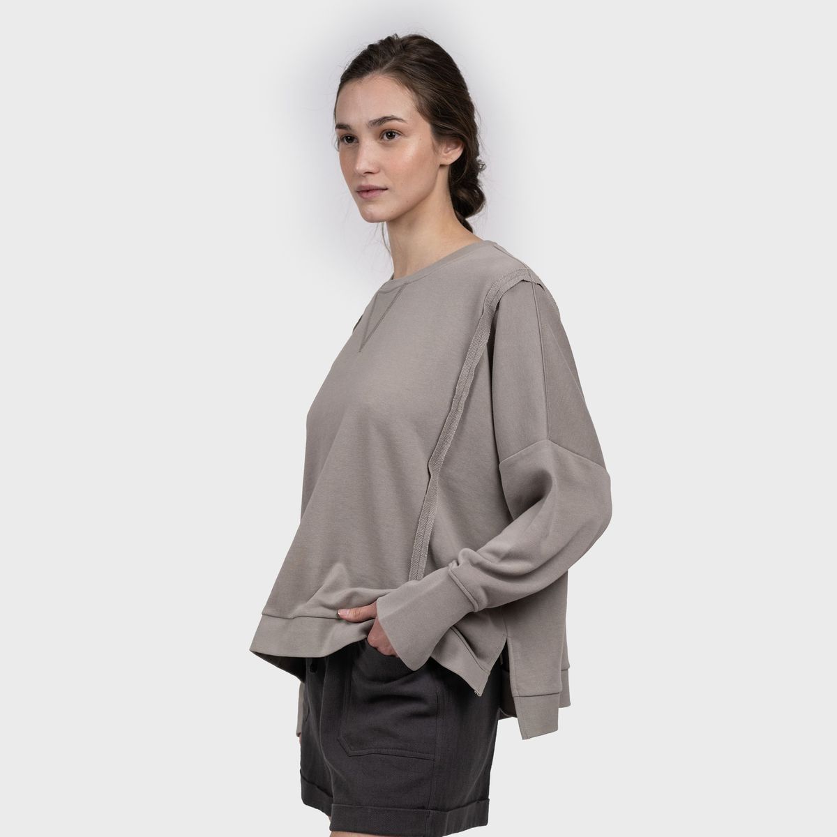 GNOMO - Poleron Pullover Eco Zanfa Mujer Sand Gnomo