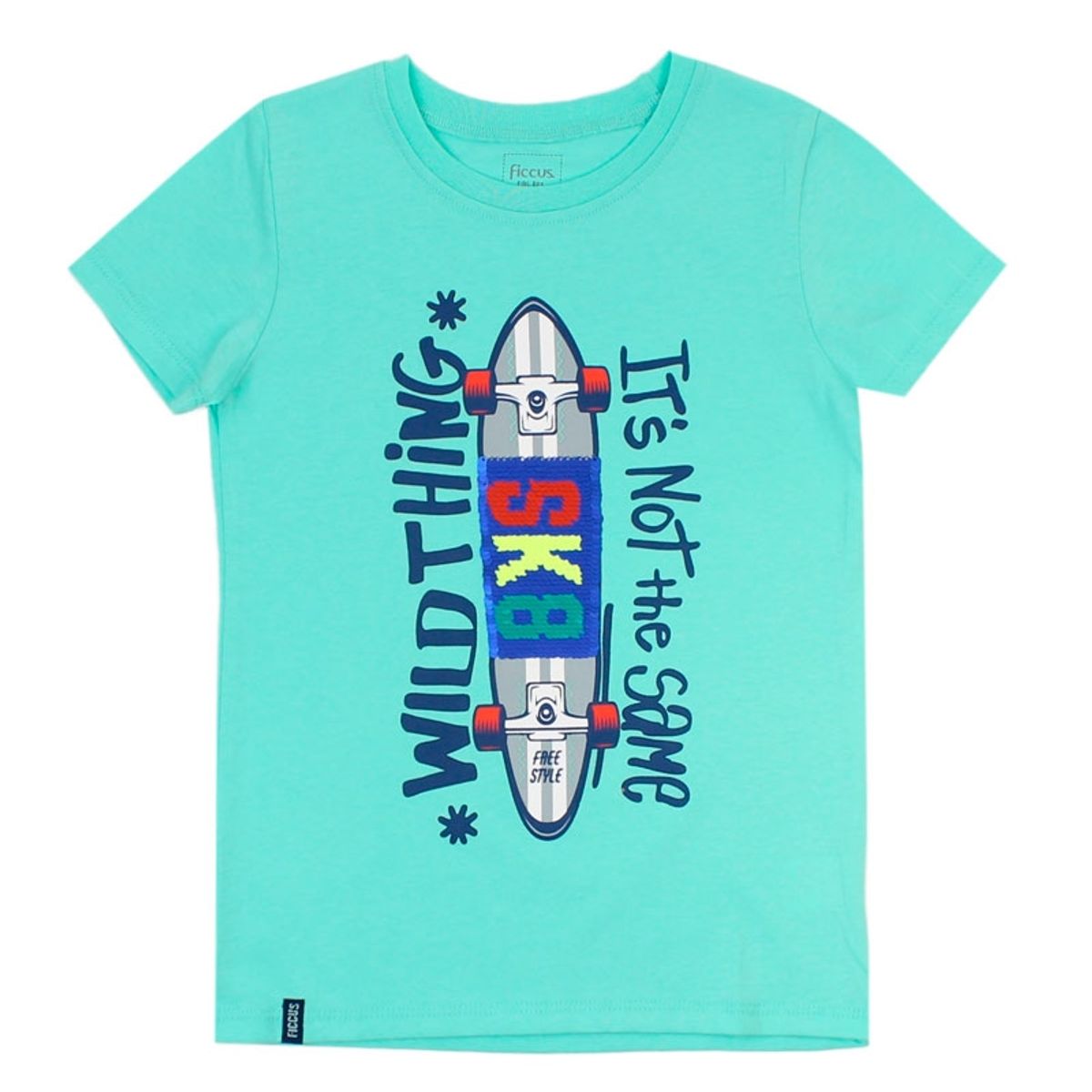 FICCUS - Polera Kids Niño Day To Day Verde Lima