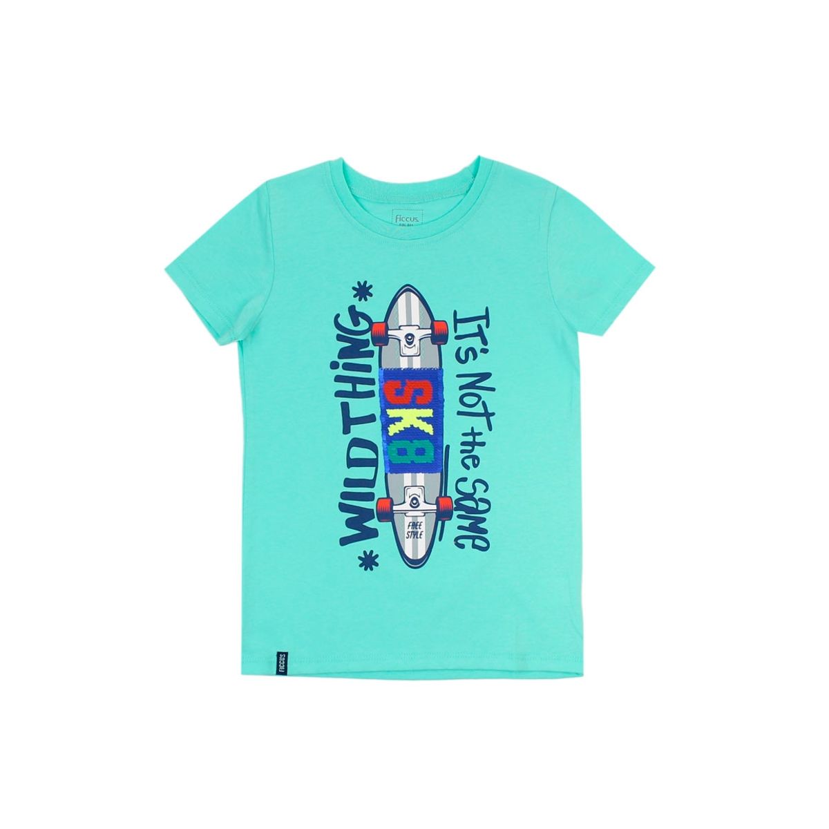 FICCUS - Polera Kids Niño Day To Day Verde Lima
