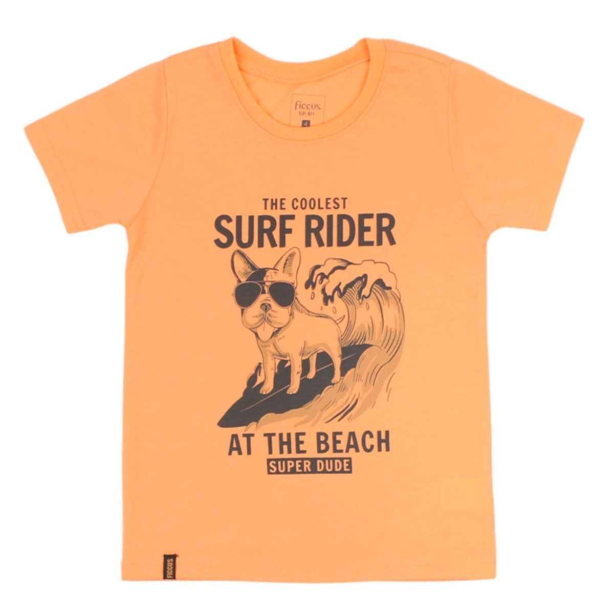 FICCUS - Polera Kids Niño Day To Day Naranjo Pálido