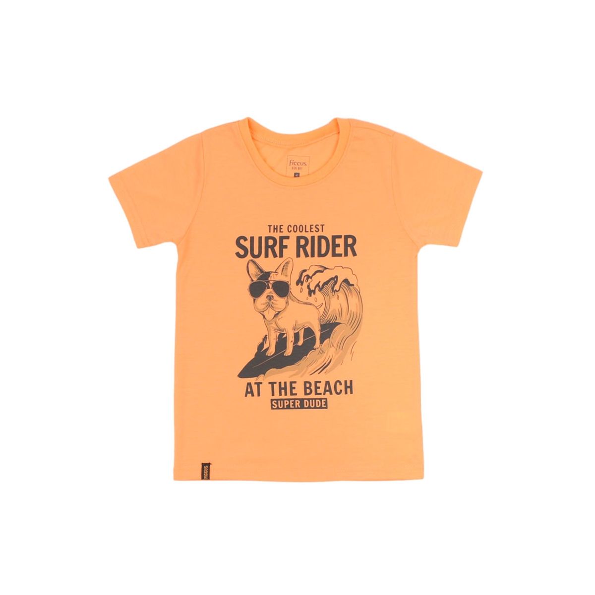 FICCUS - Polera Kids Niño Day To Day Naranjo Pálido