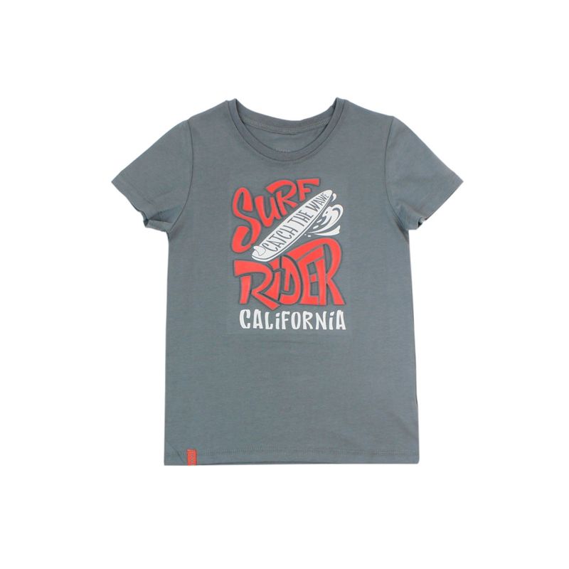 FICCUS - Polera Kids Niño Day To Day Gris Oscuro