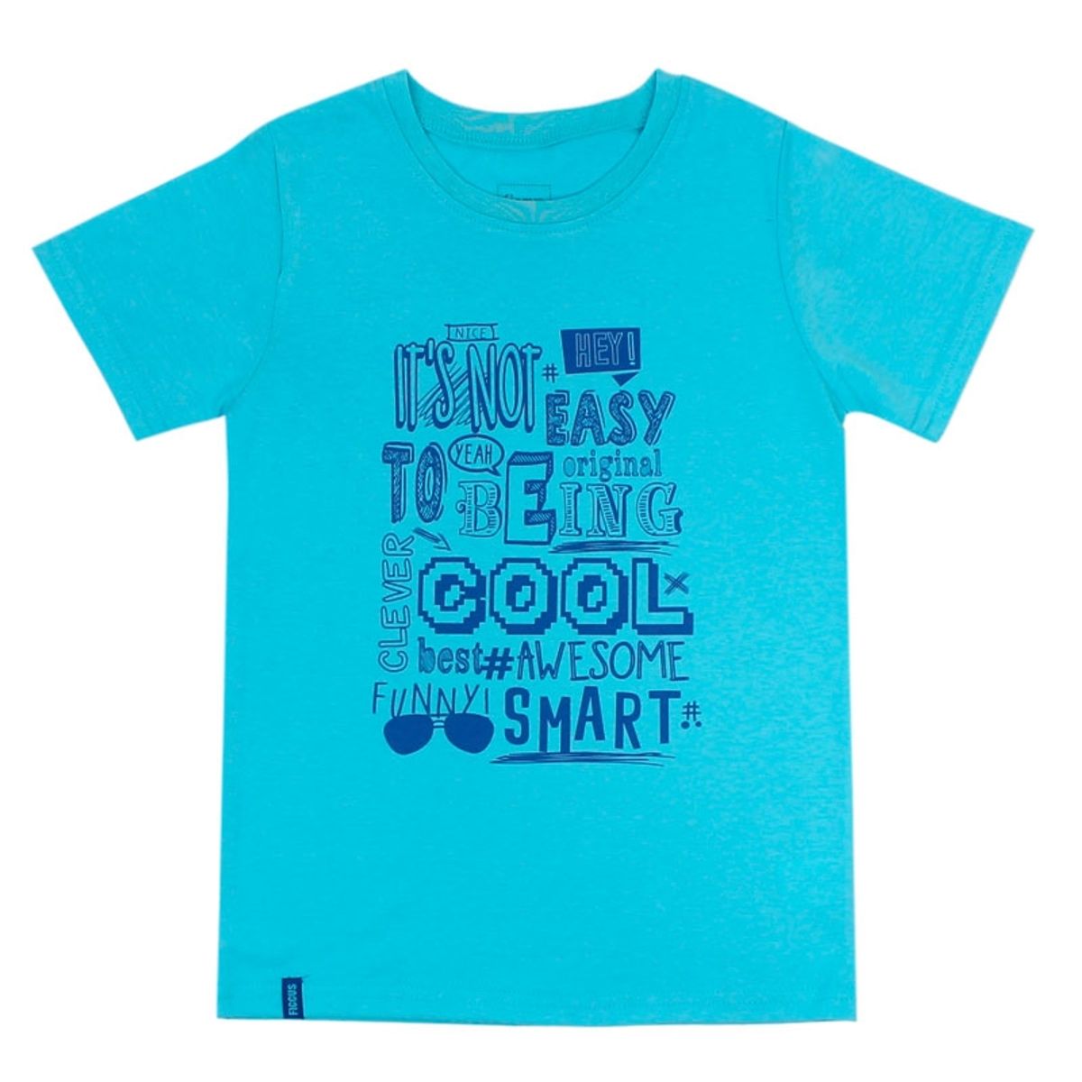 FICCUS - Polera Kids Niño Day To Day Turquesa