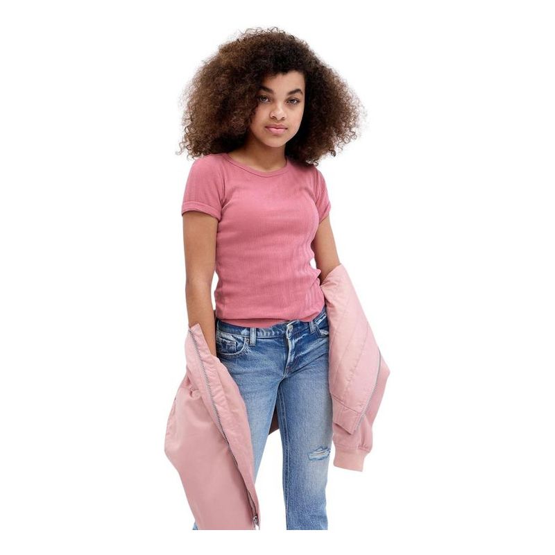 GAP - Polera Básica Manga Corta Rosa GAP