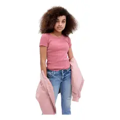 GAP - Polera Básica Manga Corta Rosa