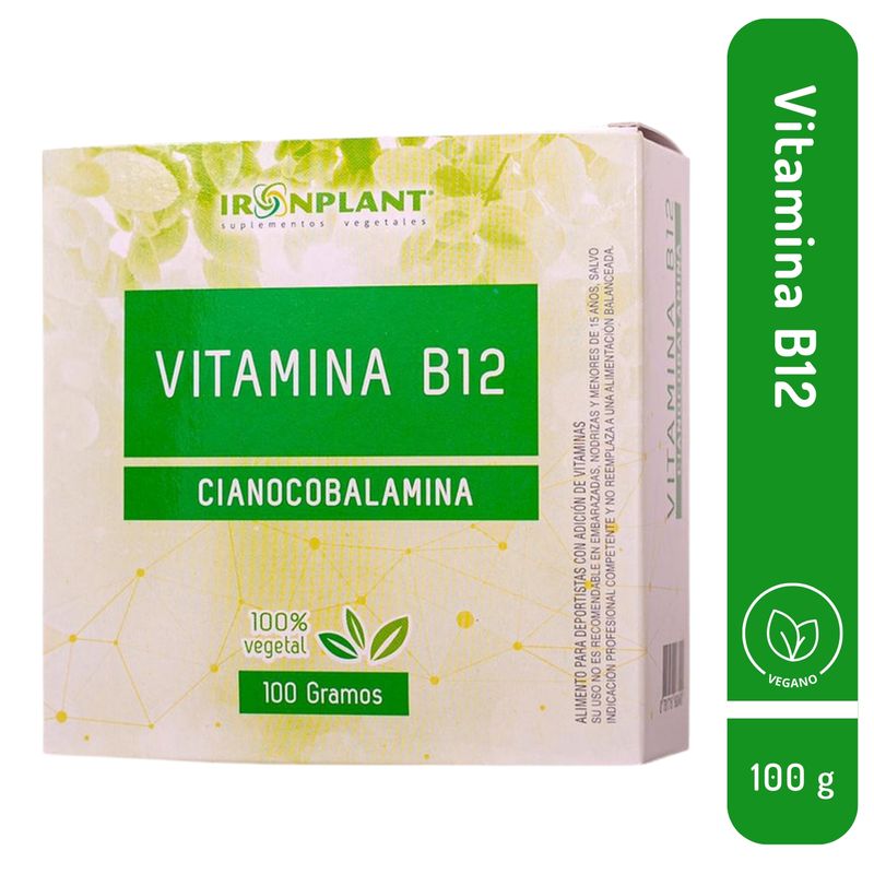 GENERICO - Vitamina b12 cianocobalamina Ironplant En Polvo.