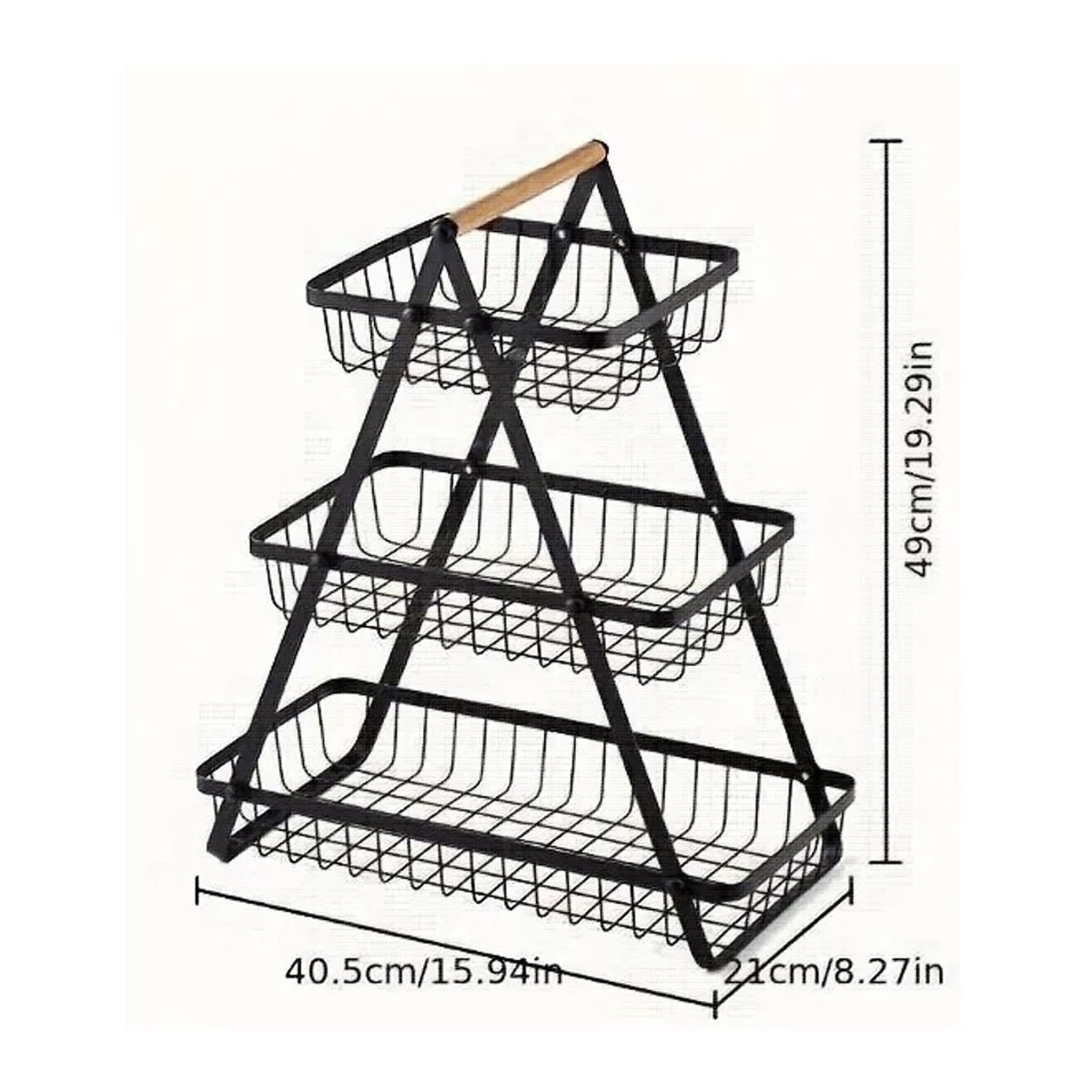 GENERICO - ORGANIZADOR DE COCINA RACK ESTANTE 3 NIVELES