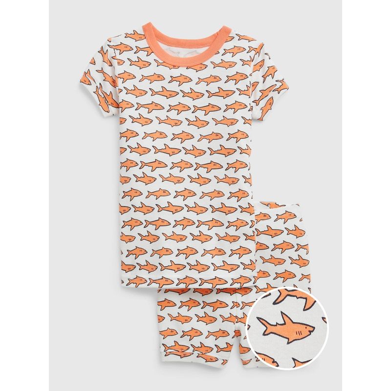 GAP - Pijama Toddler Niño Shark Naranjo GAP