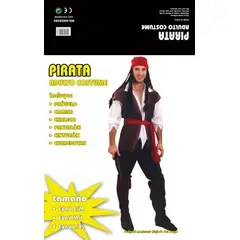 GENERICO - Disfraz Adulto Pirata Jack Sparrow Talla LXL