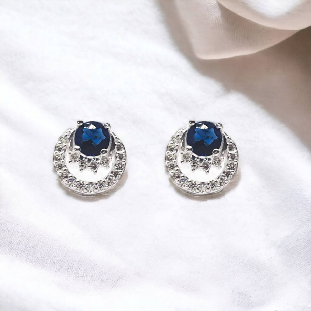 GENERICO - Aros de Plata Tornillo Circulo con Circón