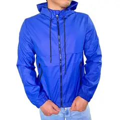 D'JOE - Chaqueta Cortavientos Ecocuero Hombre