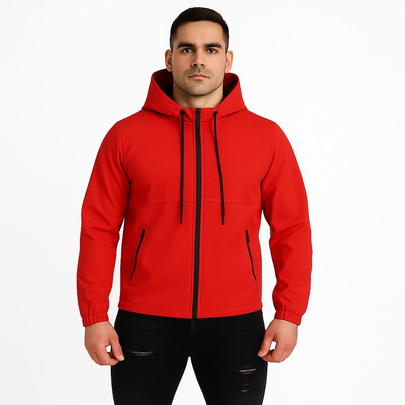D'JOE - Chaqueta Cortavientos Ecocuero Hombre