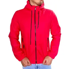 D'JOE - Chaqueta Cortavientos Ecocuero Hombre