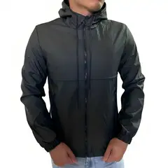 D'JOE - Chaqueta Cortavientos Ecocuero Hombre