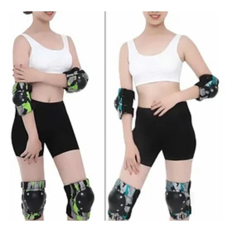 GENERICO - Set De Protecciones Rodilleras Coderas Skate Patines COLORES