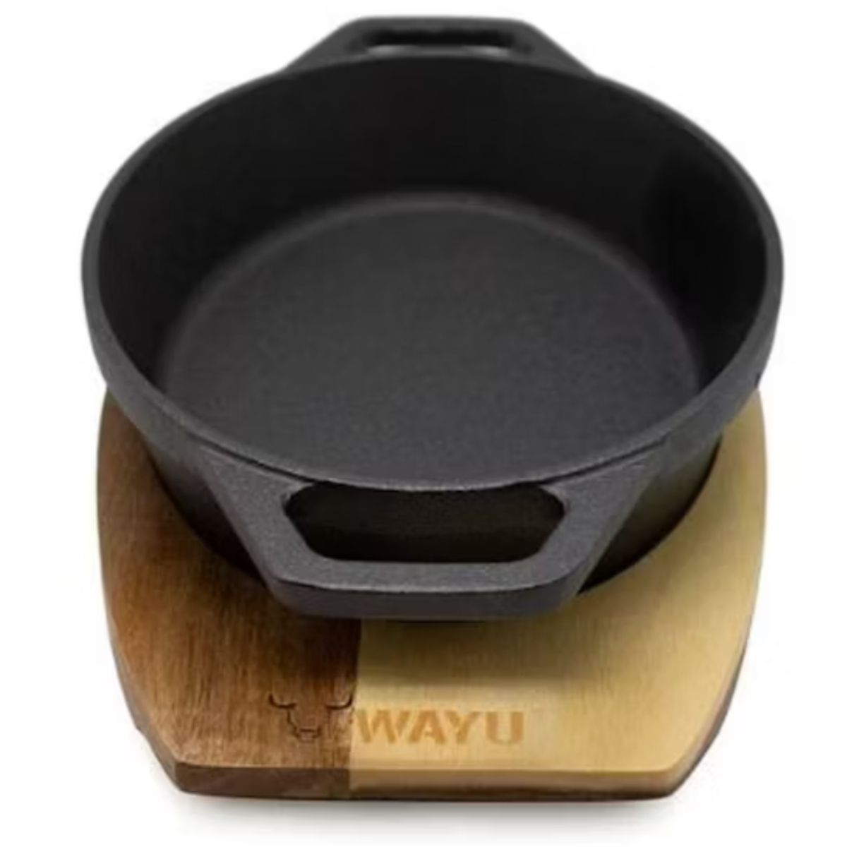 WAYU - BOWL CACEROLA IRON CAST BASE MADERA