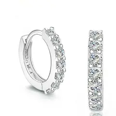 TODOJOYAS - Aros Argollas Huggie 12mm Plateado