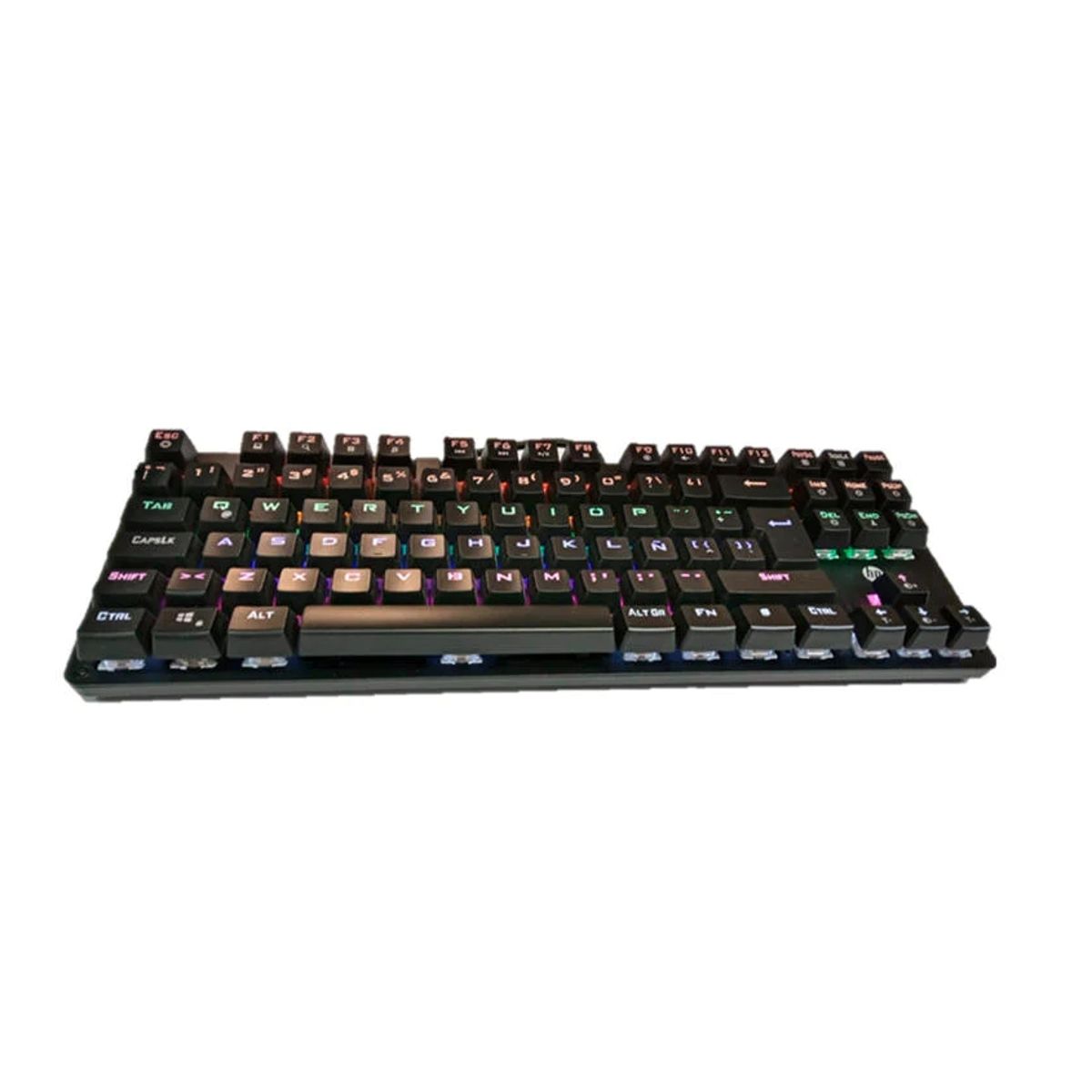 HP - Teclado Gamer Hp Gk200 Qwerty Hp Blue Rgb Mecanico