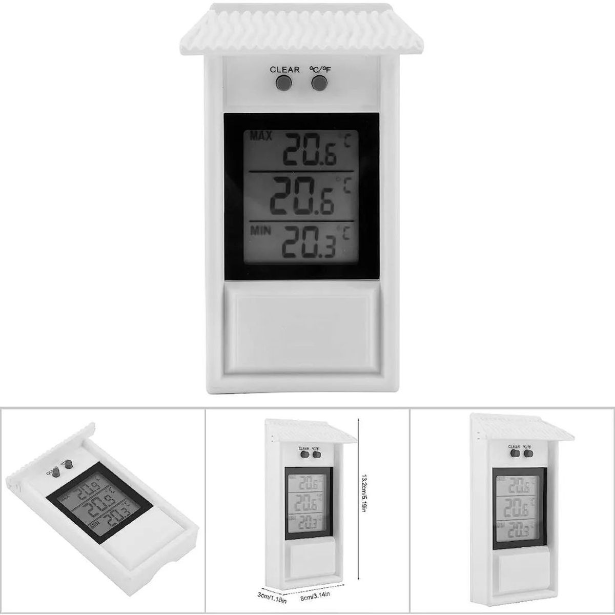 KUANGYE - Termómetro Digital De Invernadero Maxima Y Minima -20 50 C°