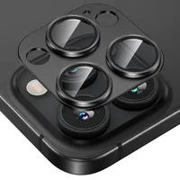 Lamina Para Camara De Aluminio iPhone 15 Pro - 15 Pro Max - Negro