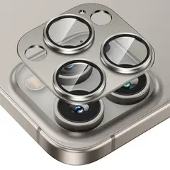 GENERICO - Lamina Para Camara De Aluminio iPhone 15 Pro - 15 Pro Max - Titanio