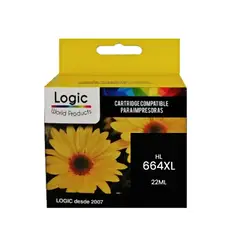 LOGIC - Cartucho HP 664XL Negro Alternativo Alto Rendimiento