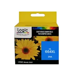 LOGIC - Cartucho HP 664XL Tricolor Alternativo Alto Rendimiento