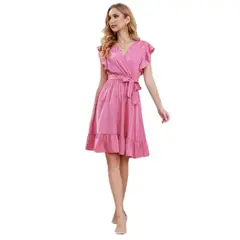 LOOK SHOP - Vestido Corto Primavera Mujer Algodón Calidad. 284