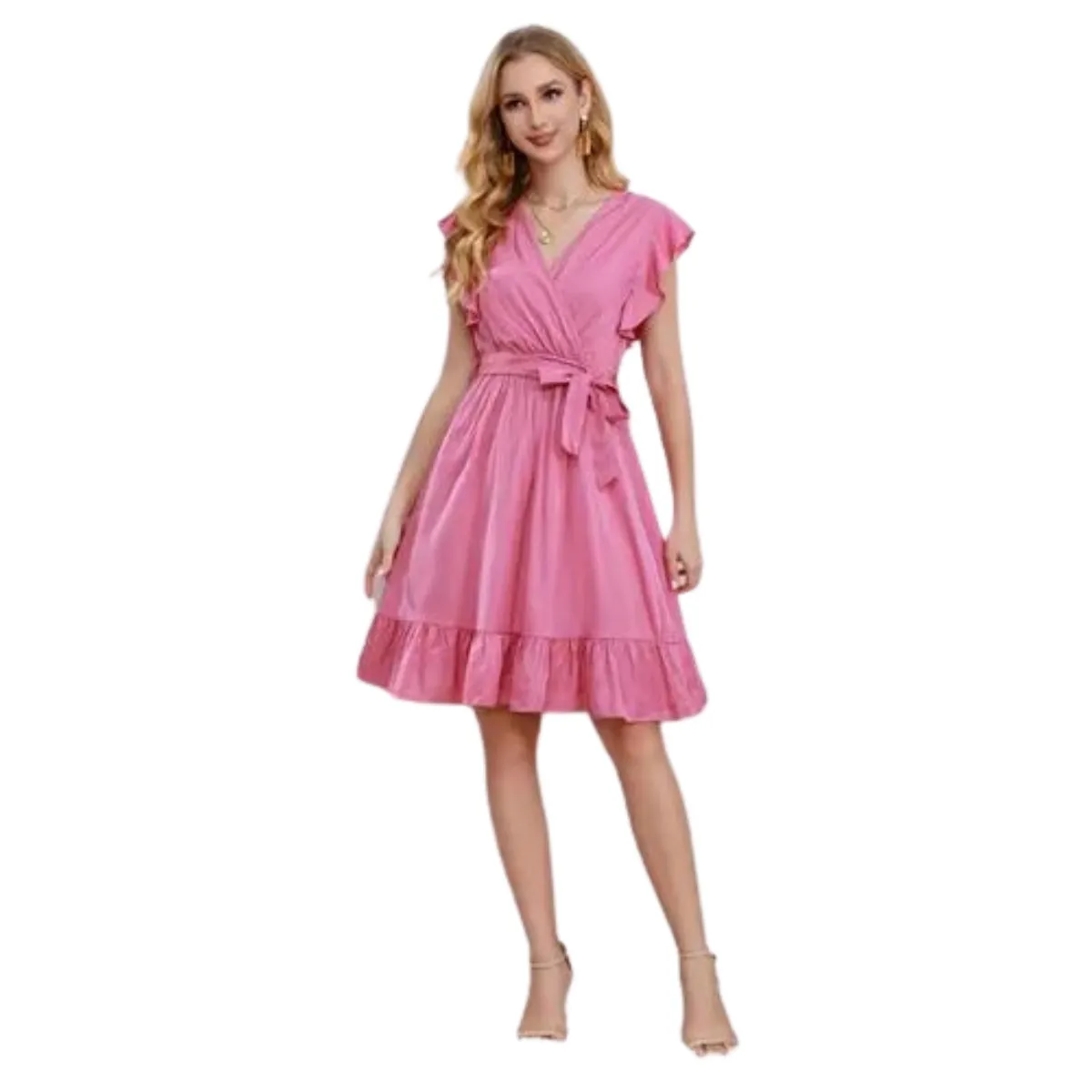 LOOK SHOP - Vestido Corto Primavera Mujer Algodón Calidad. 284