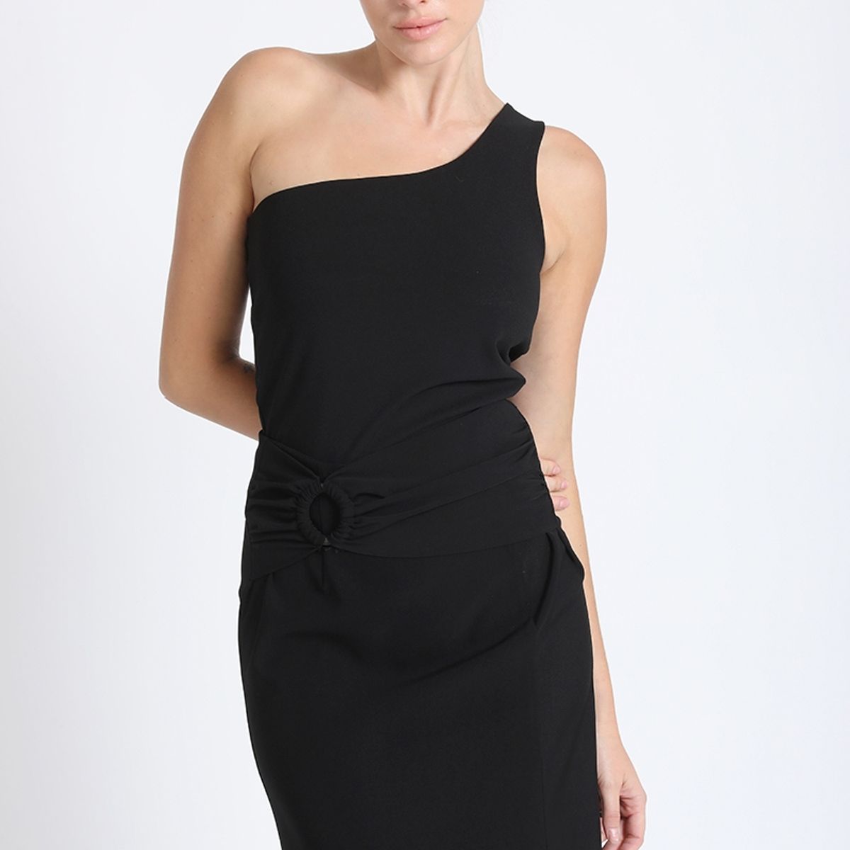 LIOLA - Falda Midi Negra Liola