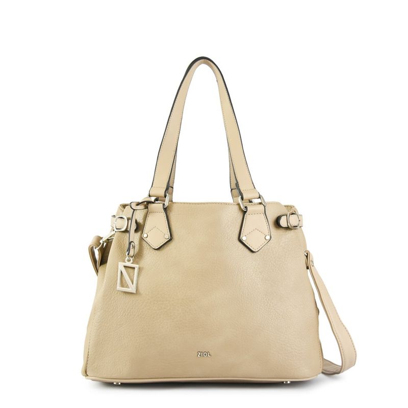 ZIOL - Cartera dos asas mediana siena taupe