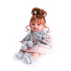 ANTONIO JUAN - Muñeca Dato Lagrimitas Vestido y Chaqueta Gris