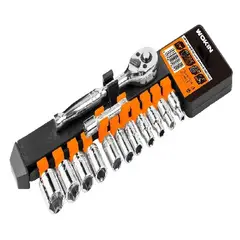 FLAMINGOS - Juego de Dados con Chicharra de 1/4" 13 Piezas Pulgadas