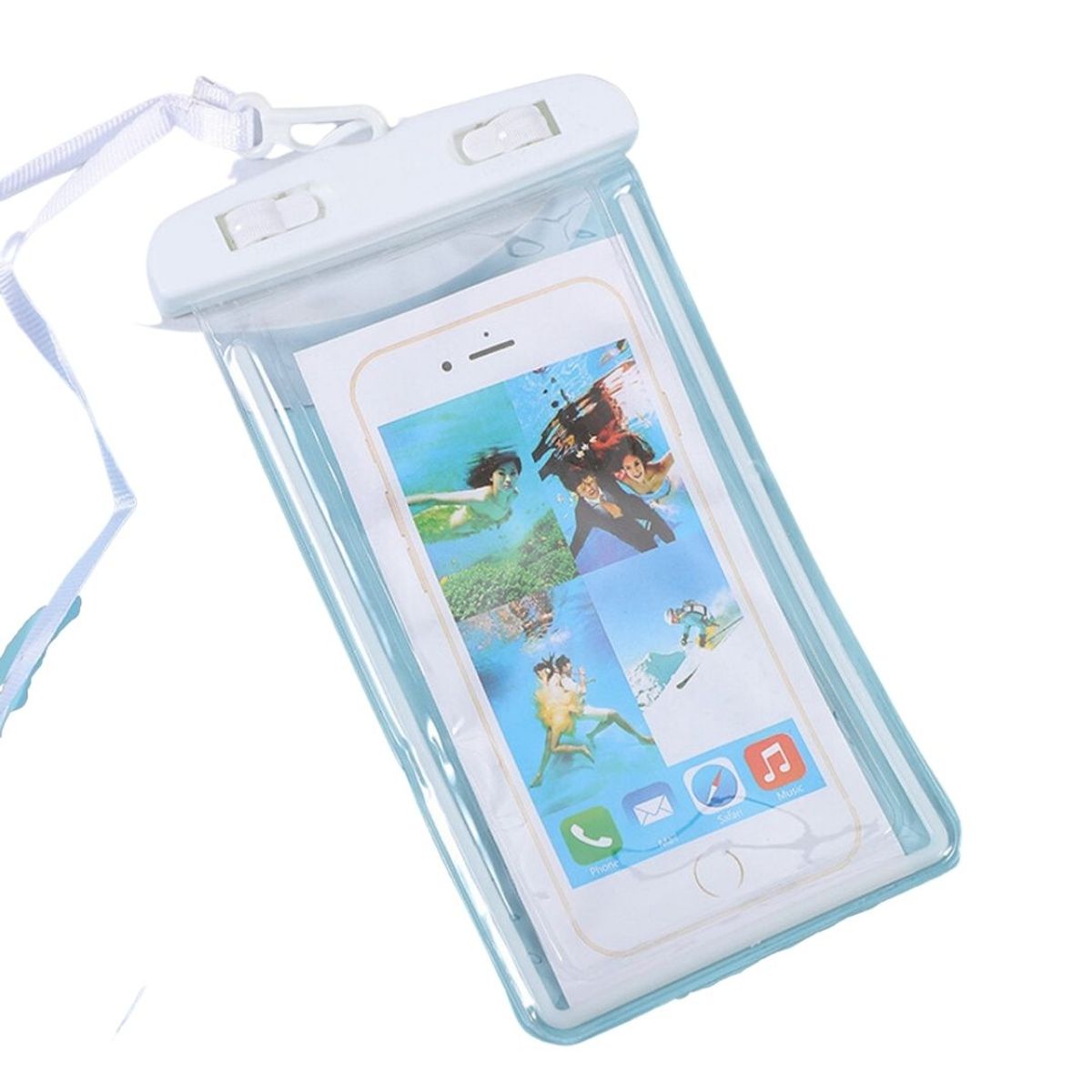 BABYLUNA - Funda Universal Impermeable y Touch para Smartphones IPX68 Blanco