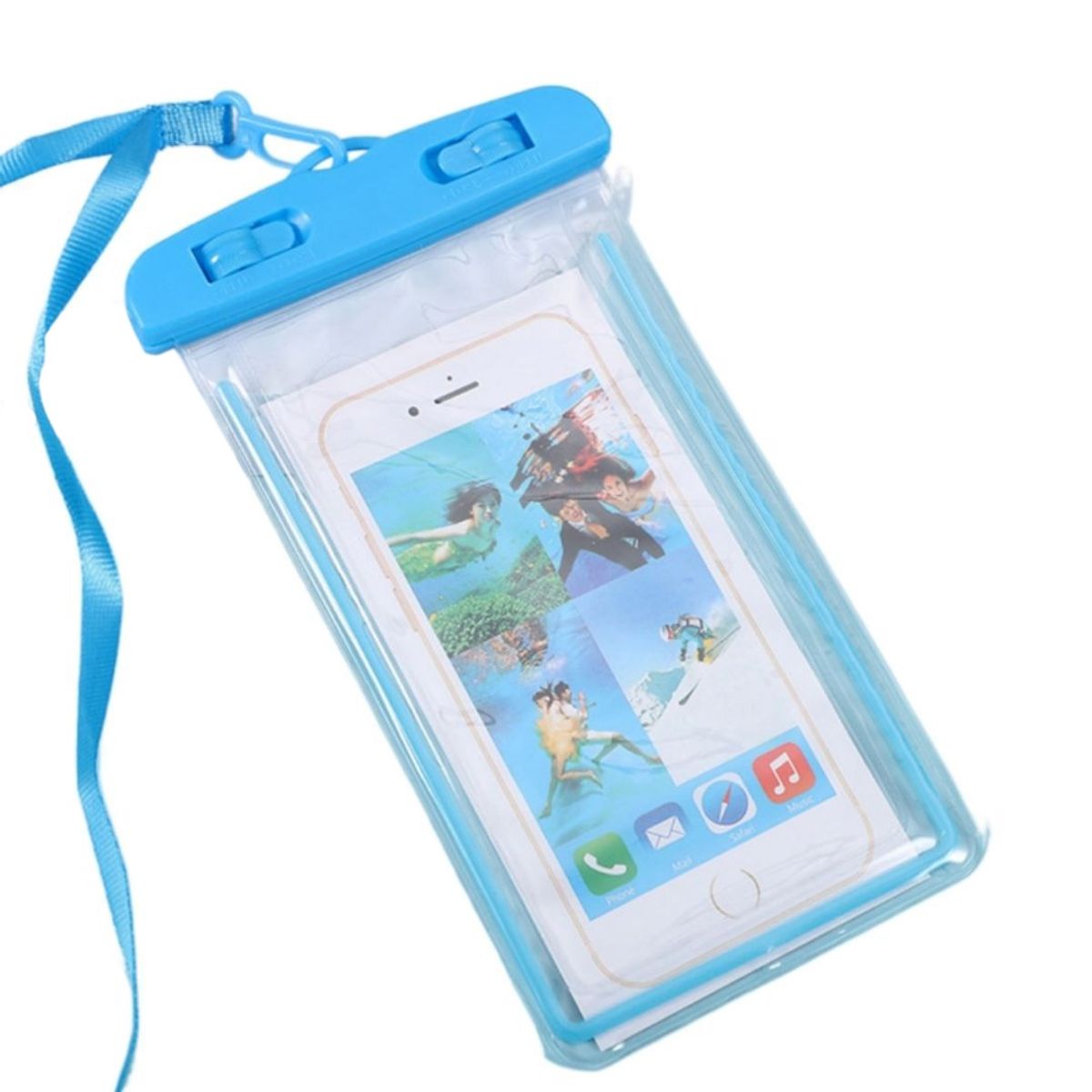 BABYLUNA - Funda Universal Impermeable y Touch para Smartphones IPX68 Celeste