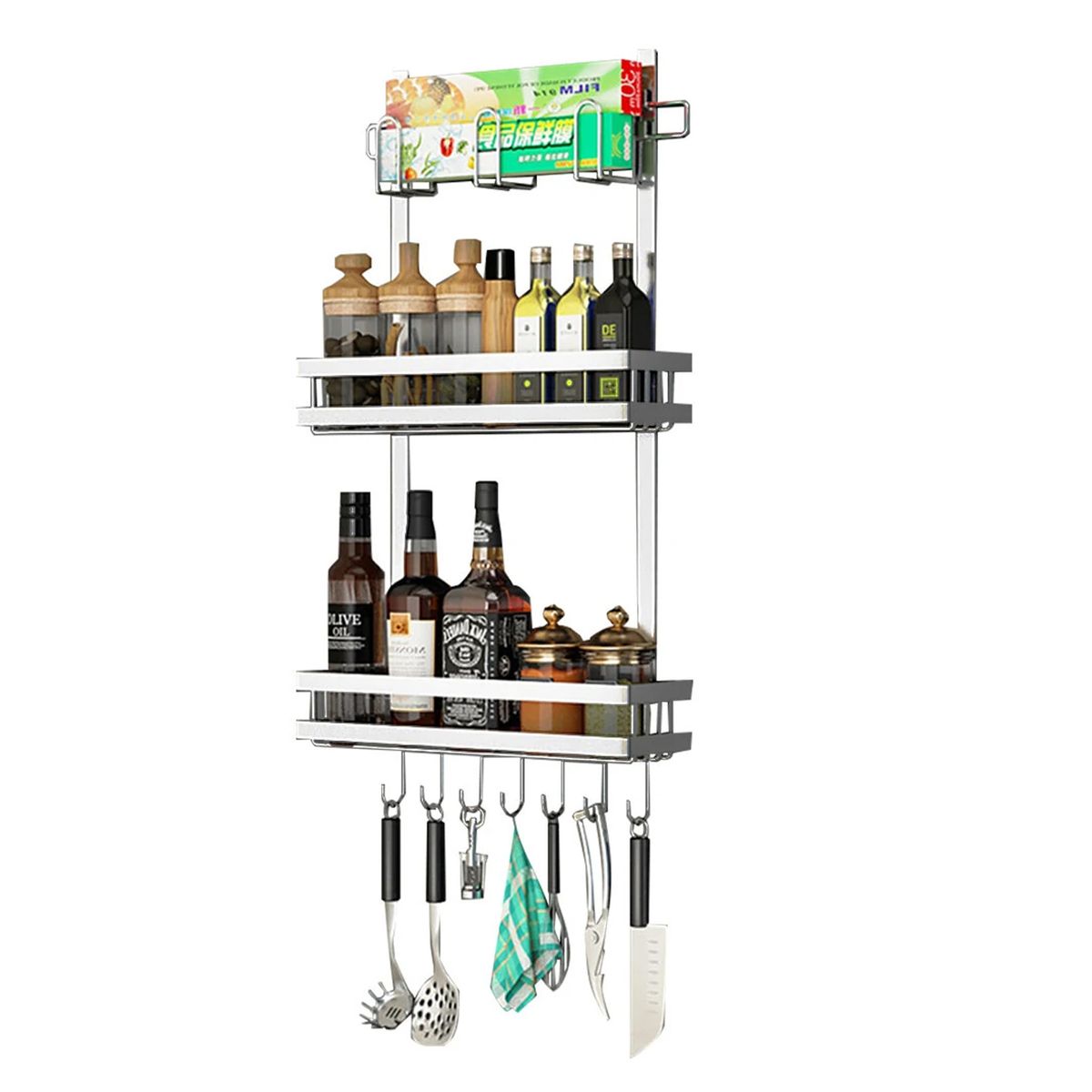 DETODOYMAS - Organizador De Refrigerador Estante Lateral Para Nevera