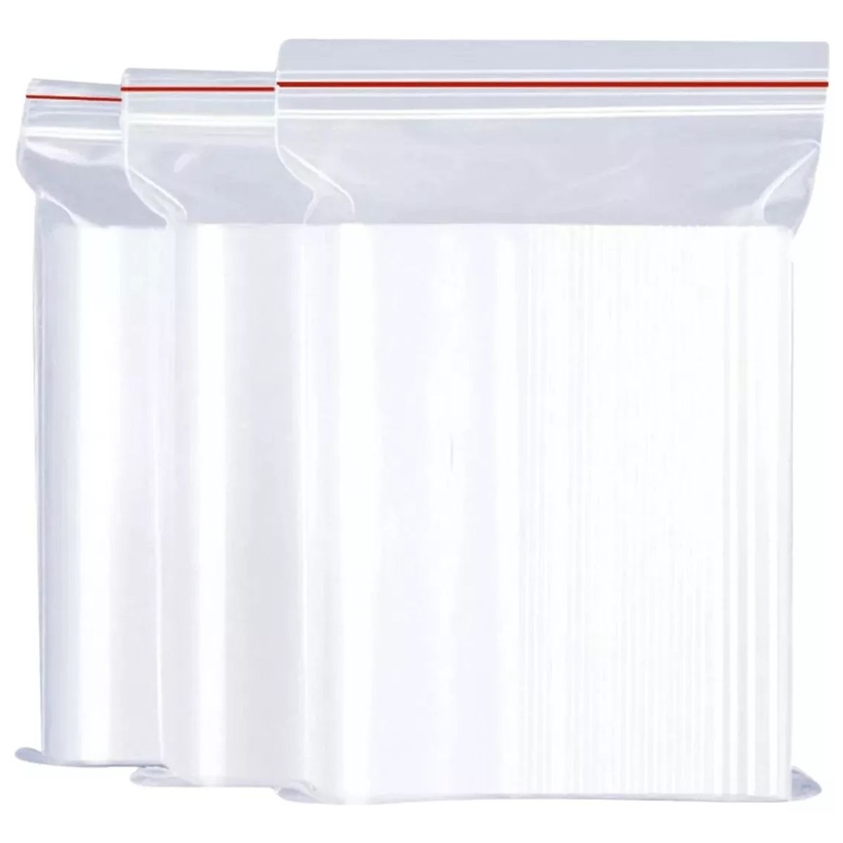 GENERICO - Pack 50 Bolsas Herméticas Transparente 14x20 Bolsas Plastica