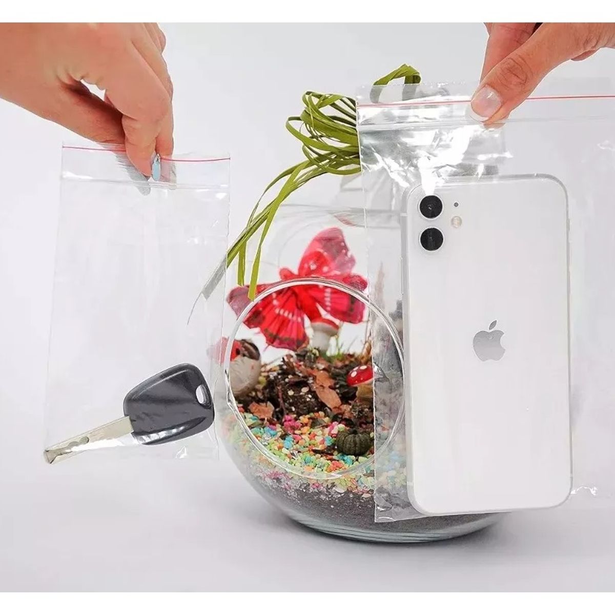 GENERICO - Pack 100 Bolsas Herméticas Transparente 14x20 Bolsas Plastica