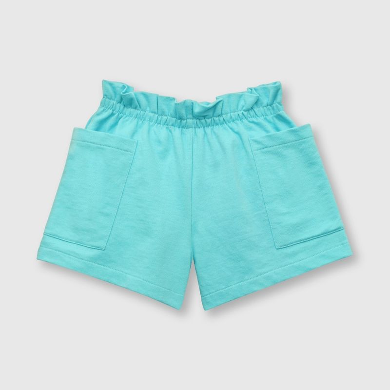 COLLOKY - Short de niña ancho turquesa (2 a 12 años) 8 8