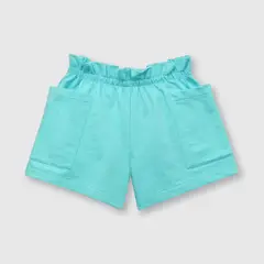 COLLOKY - Short de niña ancho turquesa (2 a 12 años) 8 8