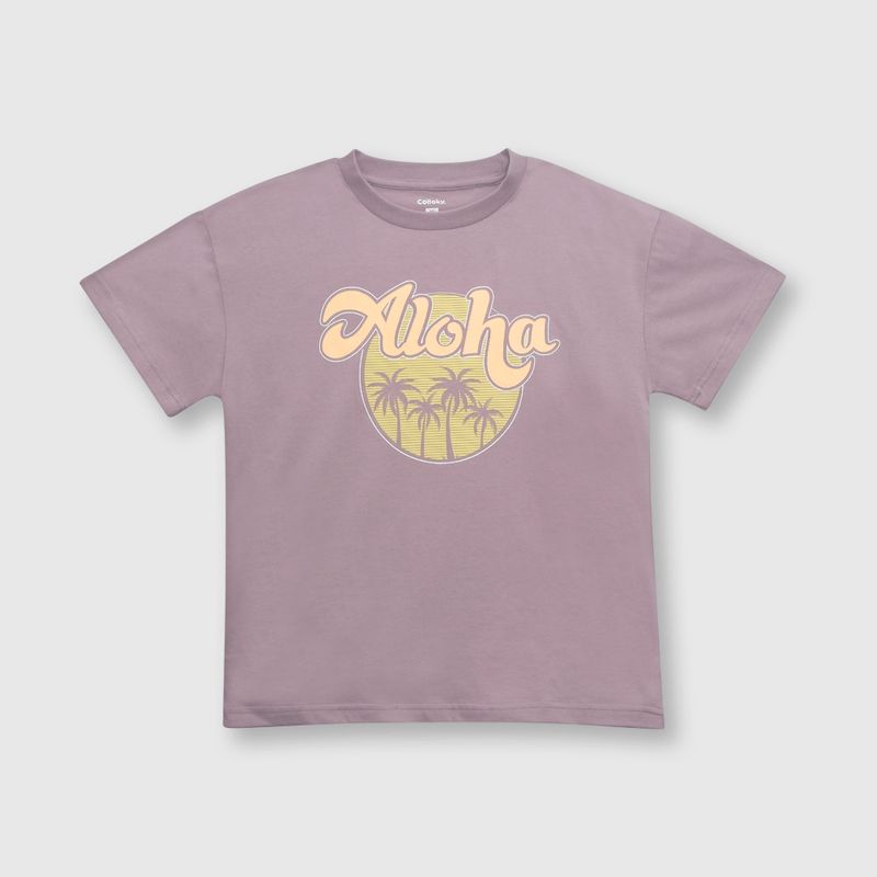 COLLOKY - Polera de niño aloha uva / grape (2 a 12 años) 3-4 Años