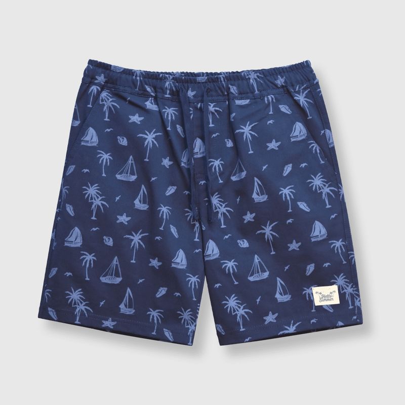 COLLOKY - Bermuda de niño liviana navy (2 a 12 años) 3-4 Años