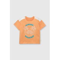 Polera de bebé niño tropical light orange (3 a 36 meses) 12-18 meses