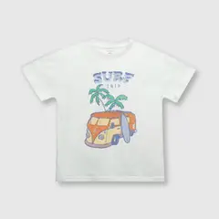 COLLOKY - Polera de niño surf off white (2 a 12 años) 12 12