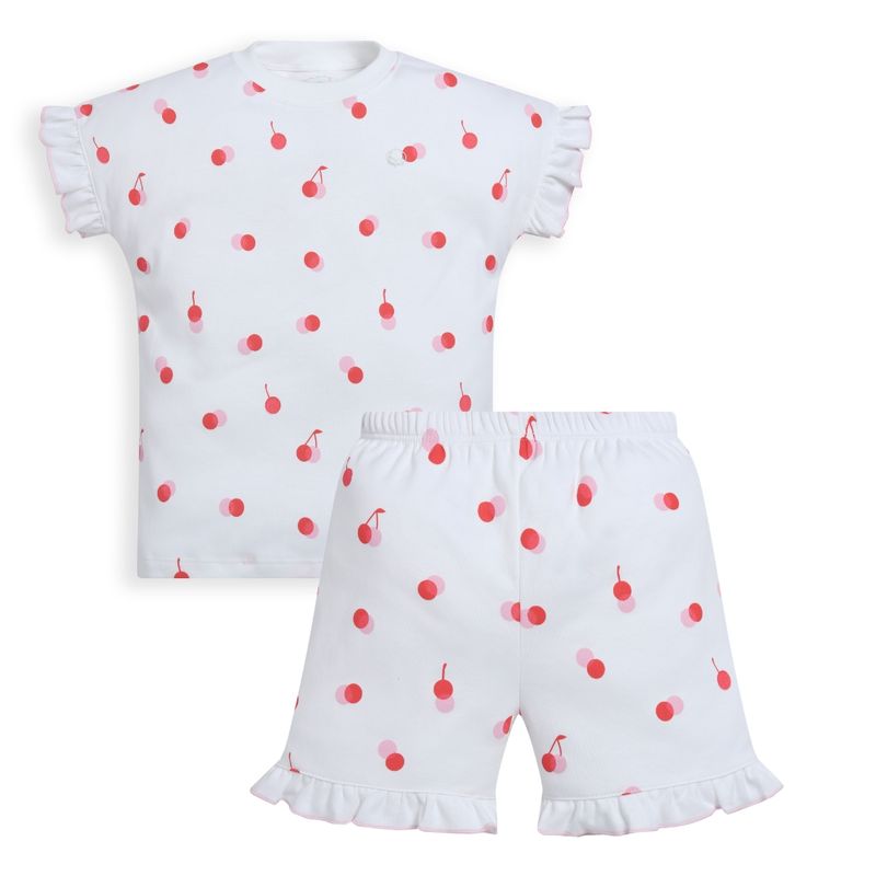POMPON PIMA - Pijama corta de 2 piezas - Cerezas