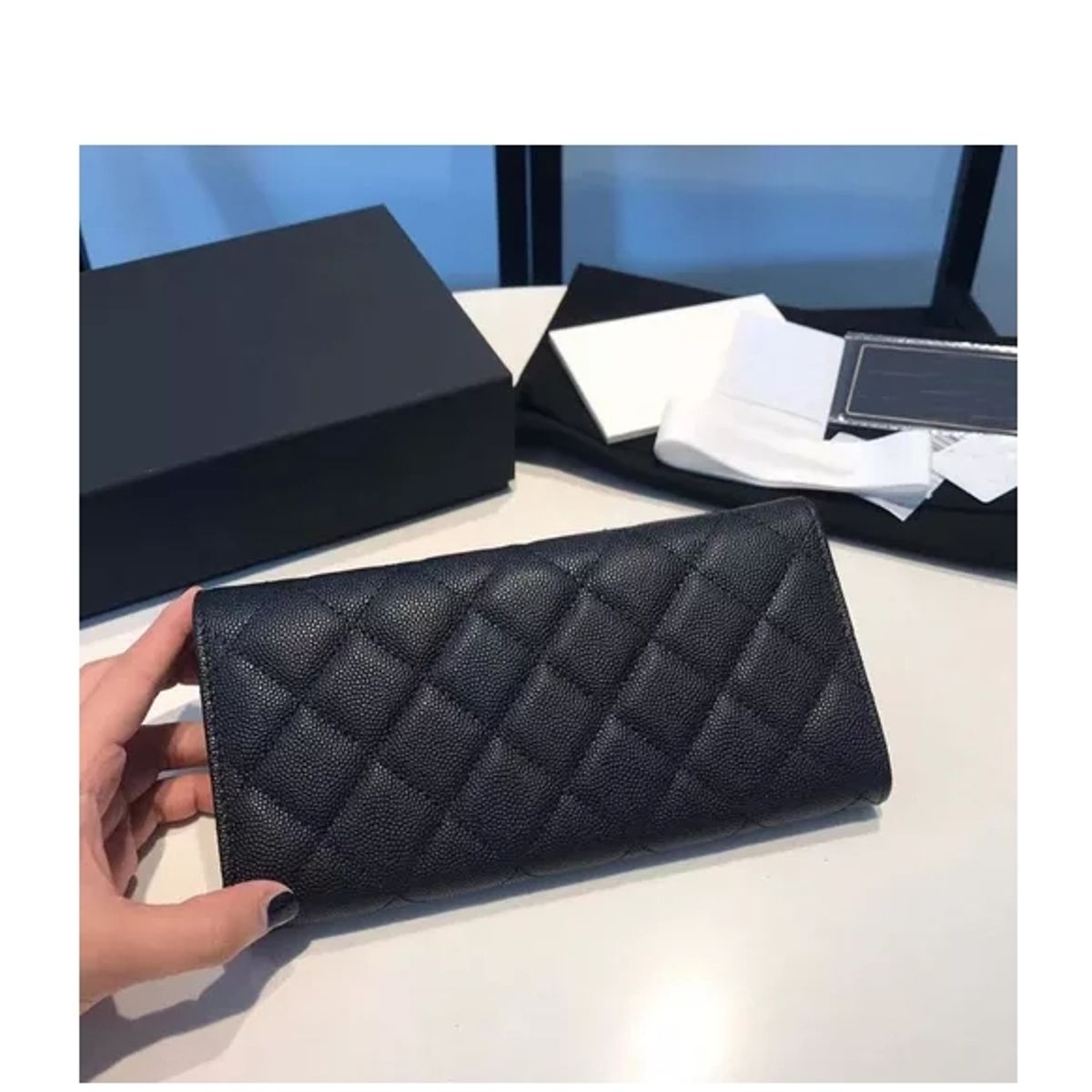 GENERICO - Billetera Cartera Monedero Mujer Elegante Negro