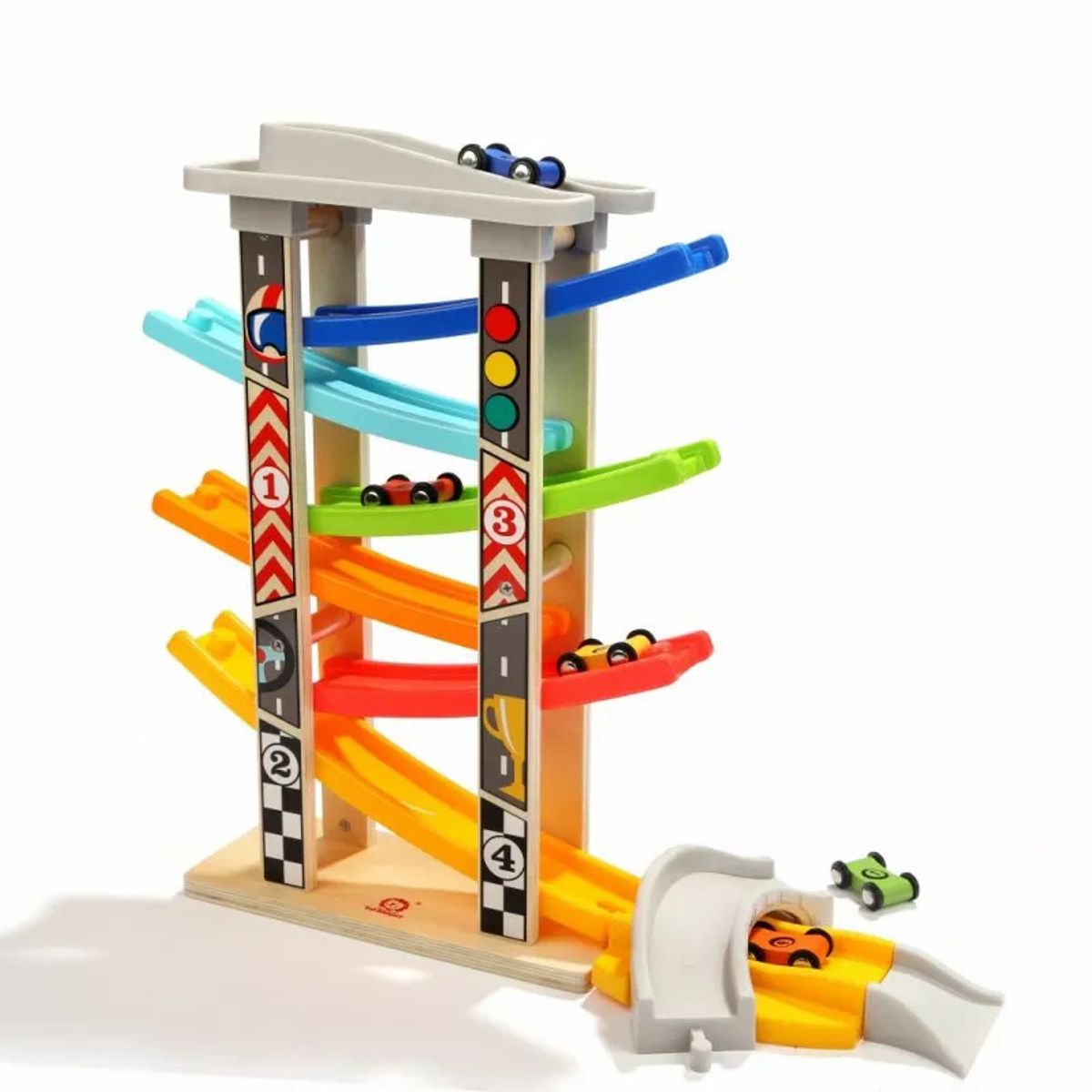 TOP BRIGHT - PISTA MADERA START RACER 6 CAIDAS 6 AUTITOS..